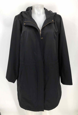 EILEEN FISHER Black Hoodie Zip Up Women Size 1X  (XL) Jacket