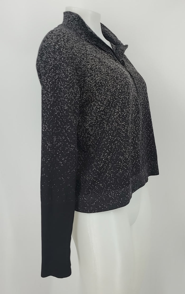 LULULEMON Black Gray Speckled Longsleeve Size MEDIUM (M) Activewear Top