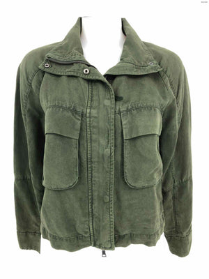 MARRAKECH Olive Green Crop Snaps and Zipper Women Size SMALL (S) Jacket