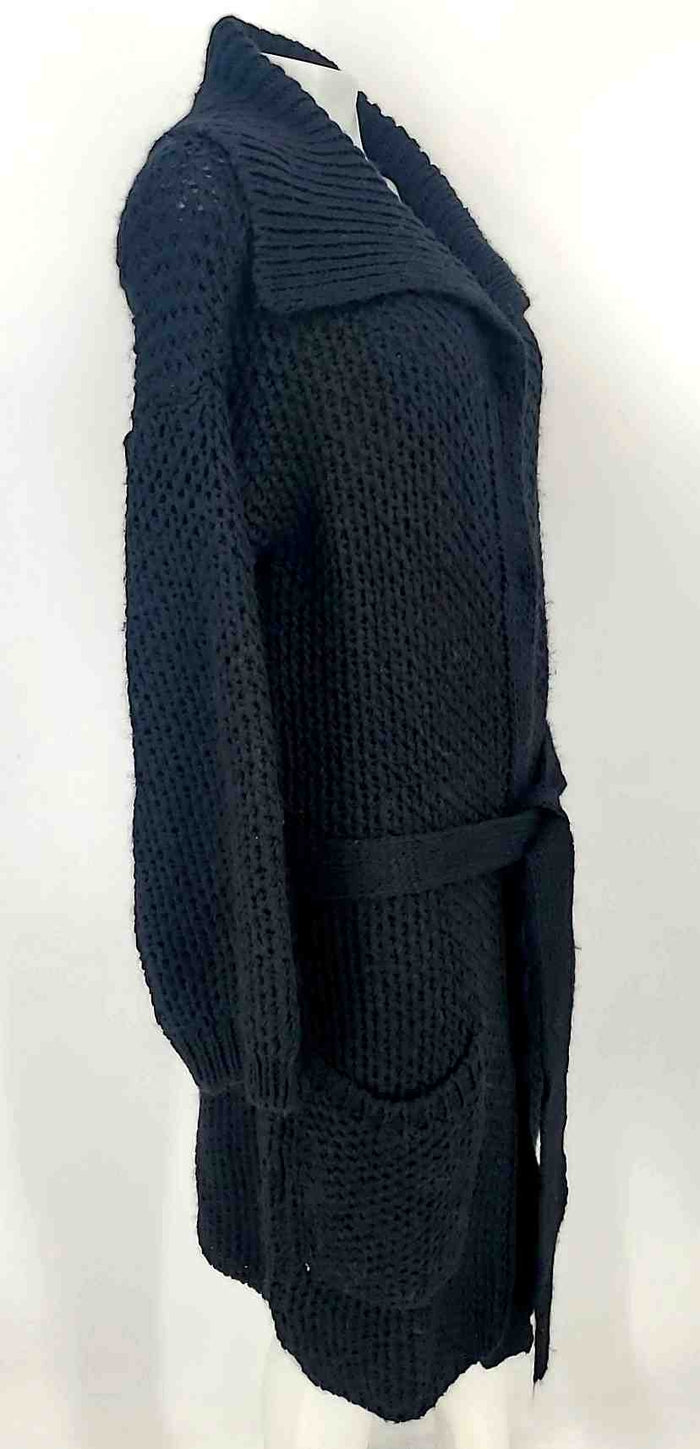 SINEQUANONE Black Crochet Wrap Size MEDIUM (M) Sweater