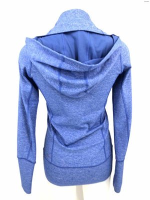 LULULEMON Lt Blue Heather Zip Front Size 4  (S) Activewear Jacket