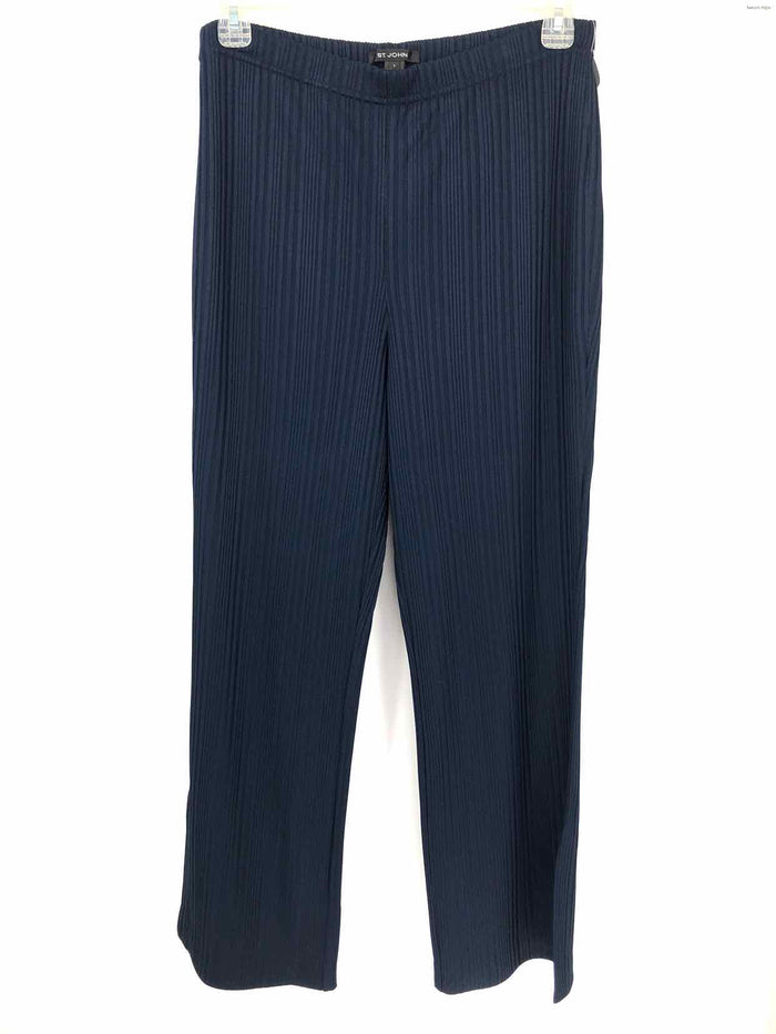 ST. JOHN Navy Ribbed Size LARGE  (L) Pants