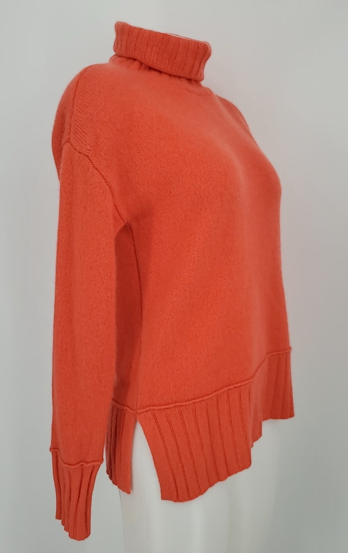 CHARTER CLUB Salmon Cashmere Longsleeve Turtleneck Size X-SMALL Sweater