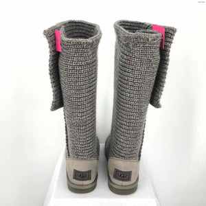 UGG Gray Knit Boot Shoe Size 8 Shoes