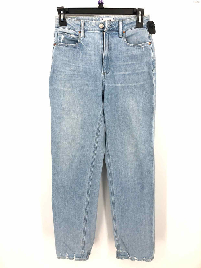 PAIGE Lt Blue Denim High Rise Wide Leg Size 24 (XS) Jeans