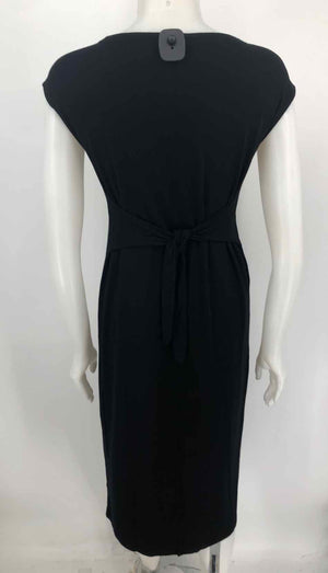 EILEEN FISHER Black Short Sleeves Maxi Length Size XXS  (XS) Dress