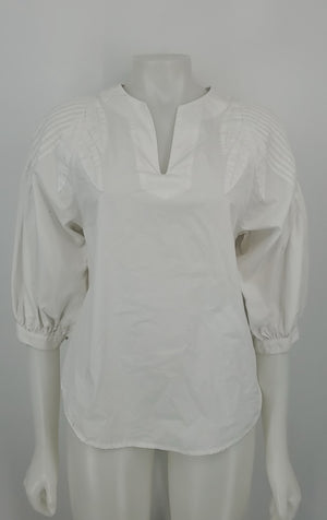 TRINA TURK White Cotton Longsleeve Size SMALL (S) Top