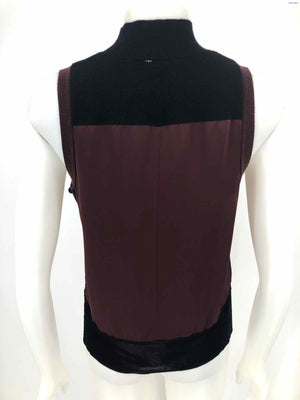 RAG & BONE Burgundy Black Merino Wool Tank Size SMALL (S) Top