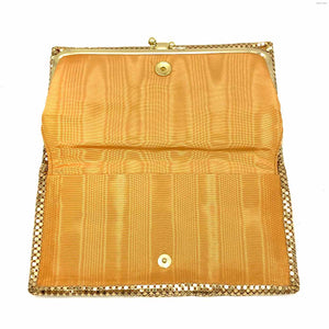 WHITING & DAVIS Goldtone Mesh Vintage Clutch Purse