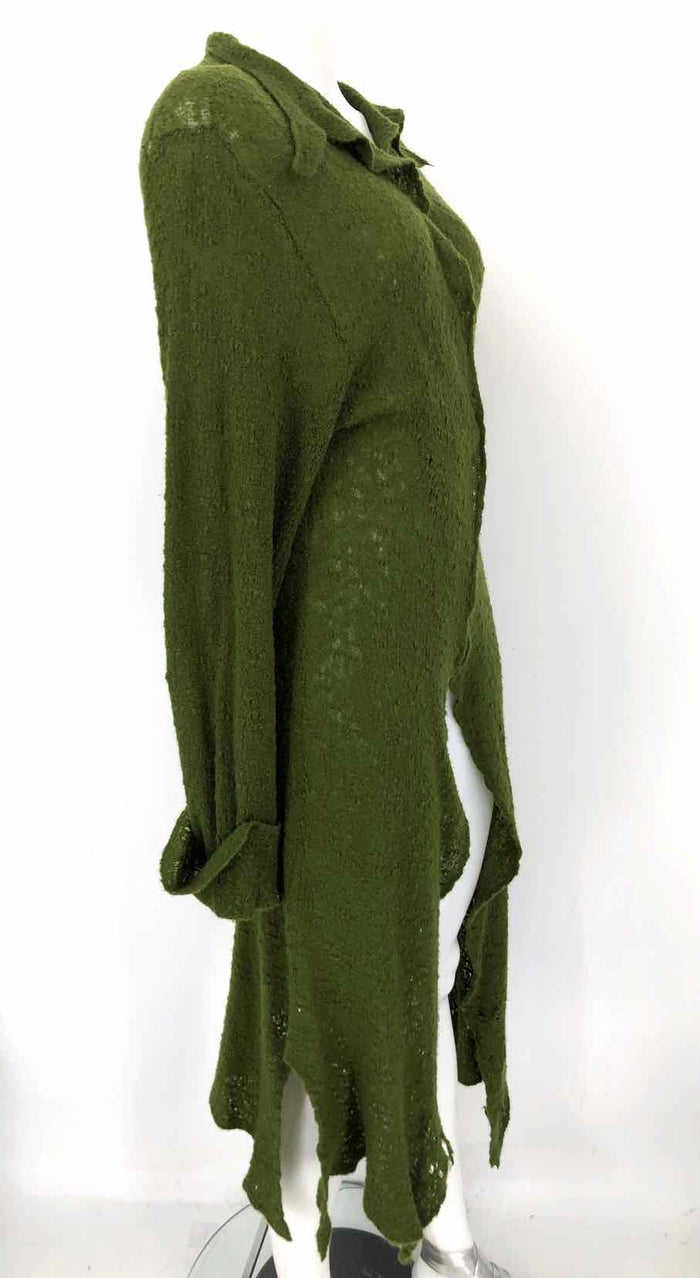 LAINEY Green Cashmere Blend Made in Ireland Wrap Size SMALL (S) Sweater