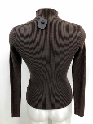 VENTI6 Brown Cotton Blend Ribbed Turtleneck Size SMALL (S) Sweater