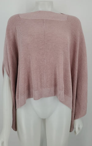 LULULEMON Pink Knit Poncho Size One Size (M) Activewear Sweater