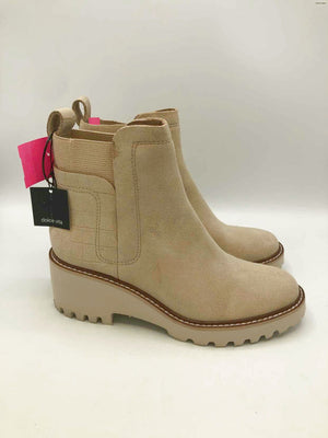 DOLCE VITA Beige Suede Ankle Boot Shoe Size 7 Boots