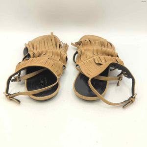 GUCCI Nude Suede Made in Italy Fringe Sandal Shoe Size 39.5 US: 9 Shoes