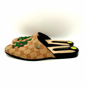 GUCCI Pink & Green Made in Italy Monogram Mule Shoe Size 37 US: 7 Shoes