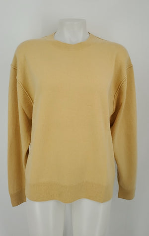 H & M Yellow Cashmere Pullover Size X-SMALL Sweater