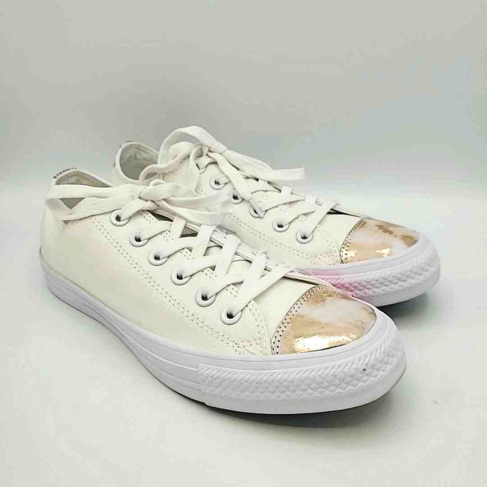 CONVERSE White Gold Canvas Sneaker Shoe Size 8 Shoes