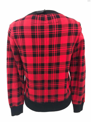 KATE SPADE Red Black Plaid Size SMALL (S) Sweater