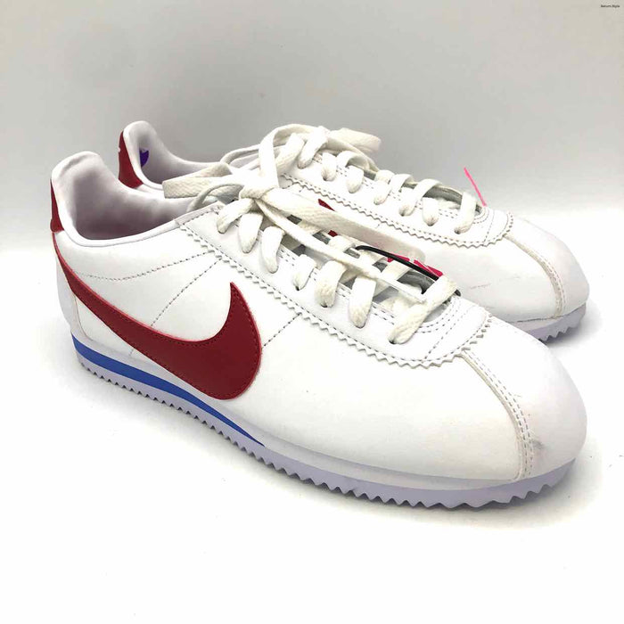 NIKE White Red & Blue Sneaker Shoe Size 8 Shoes