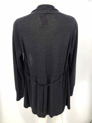 MARGARET O'LEARY Navy Merino Wool Wrap Size SMALL (S) Sweater