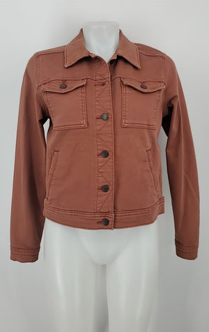 SONOMA Brown Denim Button Up Women Size SMALL (S) Jacket