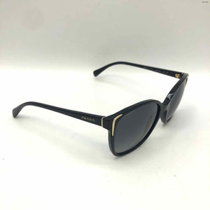 PRADA Black Gold Polarized Pre Loved Sunglasses