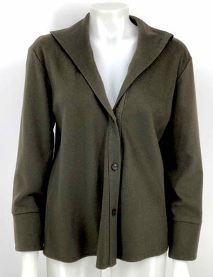 PETER COHEN Olive Green Cashmere Buttons Size MEDIUM (M) Sweater