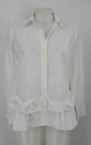 McQUEEN White Button Up Longsleeve Size MEDIUM (M) Top