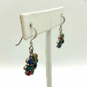 Multi-Color Sterling Silver ss Earrings