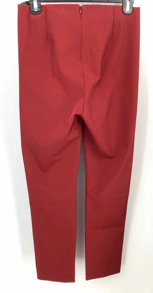 THEORY Brick Red Solid Tapered Size 4  (S) Pants