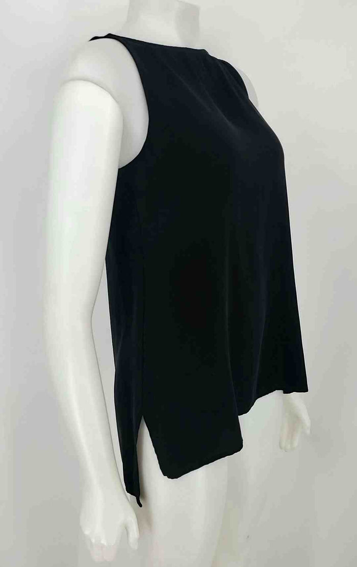 EILEEN FISHER Black Silk Tank Size Petite (S) Top