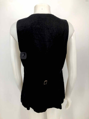 REFORMATION Black Linen Women Size 12  (L) Vest