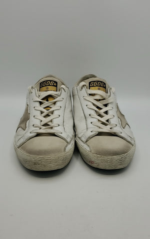 GOLDEN GOOSE White Beige Multi Leather Sneaker Shoe Size 38 US: 7-1/2 Shoes