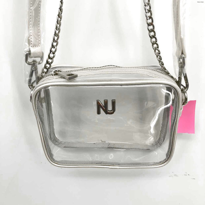 NU Silver Clear Metallic Has tag! Stadium Bag Crossbody Purse