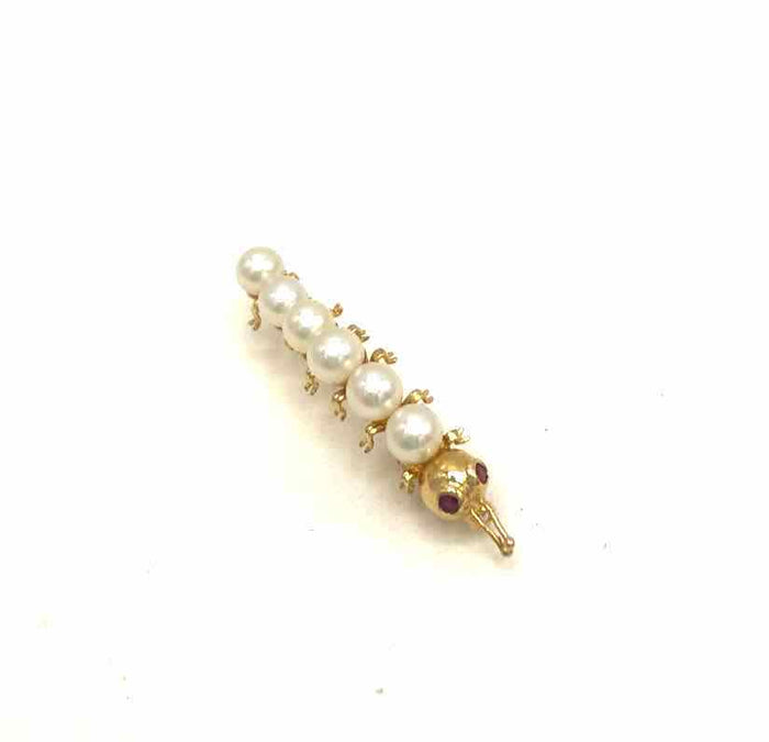 White Pearl 14k Gold 14k-Brooch