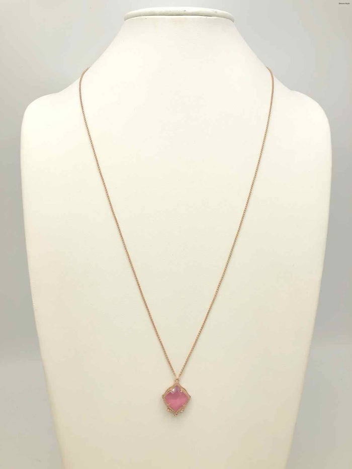 KENDRA SCOTT Pink Goldtone Adjustable Necklace