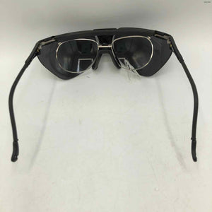 SOBE Black Pre Loved AS IS Shield Mirrored Sunglasses w/case