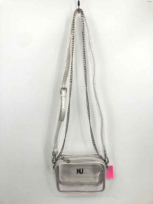 NU Silver Clear Metallic Has tag! Stadium Bag Crossbody Purse