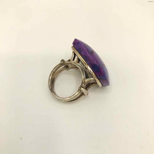 Purple Sterling Silver Mojave Purple Turquoise SZ 7 Ring SS