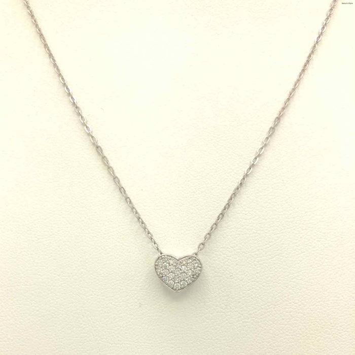 FERRONI Silver Sterling Silver Cubic Zircon ss Necklace