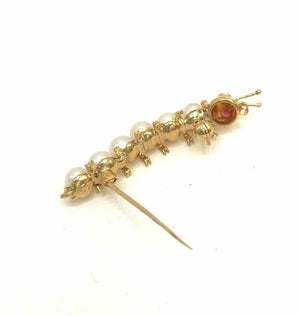 White Pearl 14k Gold 14k-Brooch