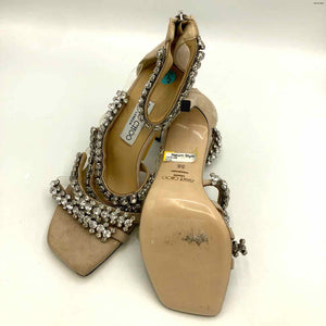 JIMMY CHOO Beige Crystal Heels Shoe Size 38 US: 7-1/2 Shoes