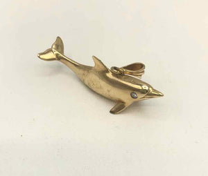 14K Gold Dolphin 14K-Charm