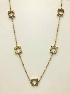 KATE SPADE Goldtone Pre Loved Spade Necklace