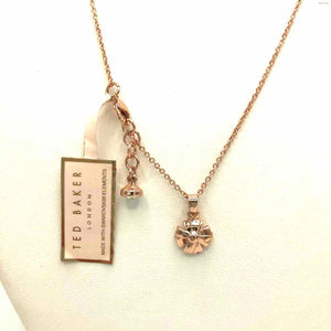 TED BAKER Rose Gold Crystal Necklace