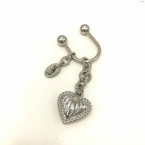 JUDITH RIPKA Sterling Silver Heart SS Keychain