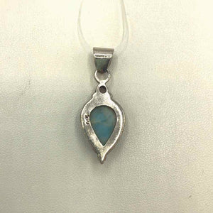 Blue Silver Larimar ss Pendant