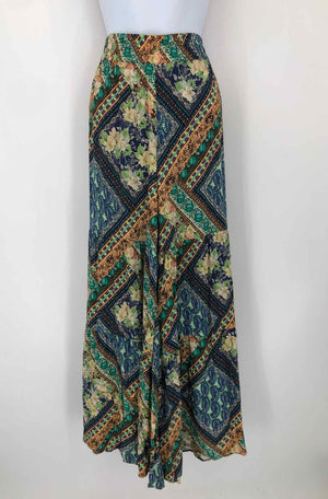 JOHNNY WAS Green Brown Multi Multi Print Longsleeve Size XXS  (XS) 2PC Set