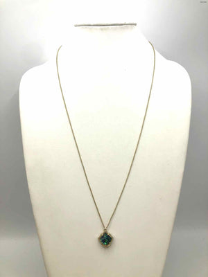 KENDRA SCOTT Goldtone Blue Multi Abalone Pre Loved Adjustable 29" Necklace