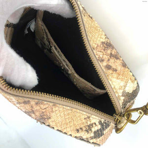 MADEWELL Cream Pink Pre Loved Snake print Crossbody Purse